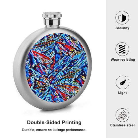 'Clematis Sapphire' Hip Flask