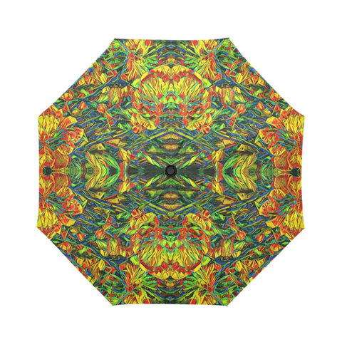 'Peony Citrus' Auto-Foldable Umbrella