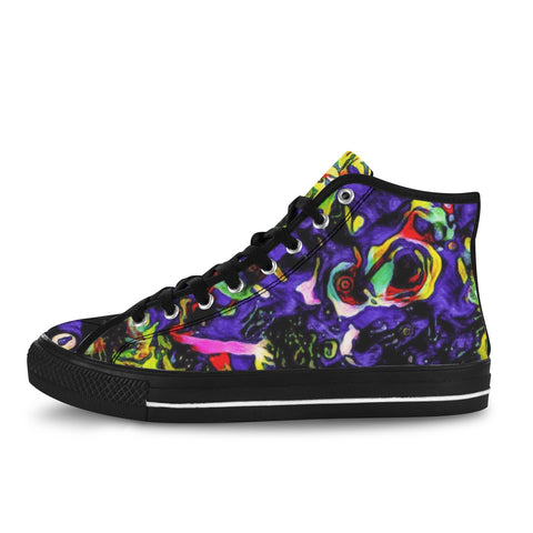 'Purple Haze' (Black Trim) Vancouver Canvas Boots