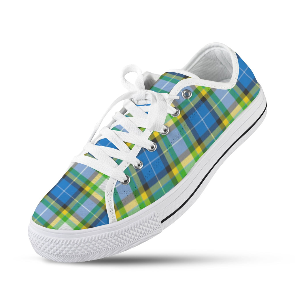 'Yorkshire Tartan' (White) 'Seattle' Men's Trainers