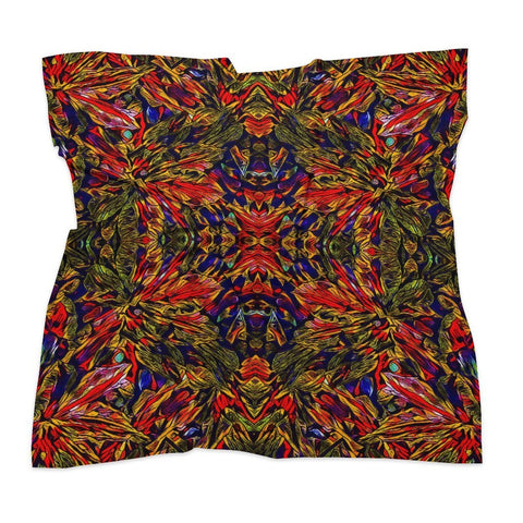 'Clematis Firestorm' Poly Scarf Square