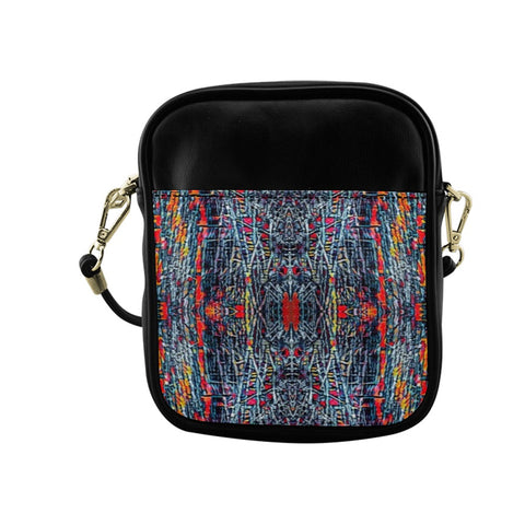'Graphite' Faux Leather Sling Pouch