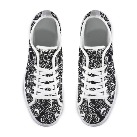 'Liquorice' (White Trim) Women's Canvas Plimsolls