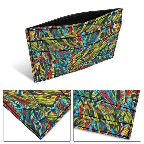 'Clematis Electra' Faux Leather Cardholder