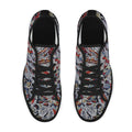 'Clematis Platinum' (Black Trim) Women's Canvas Plimsolls