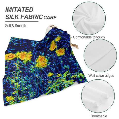 'Wild Poppies' Scarf Square