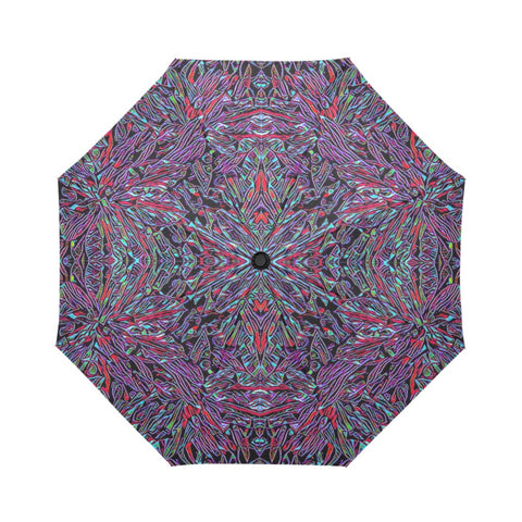 'Clematis Neon' Auto-Foldable Umbrella