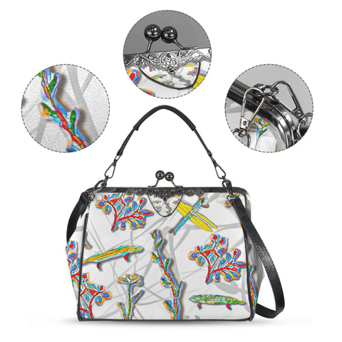 'Regenesis' Kisslock Crossbody Shoulder Bag