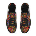 'Clematis Firestorm' (Black Trim) Women's Canvas Plimsolls