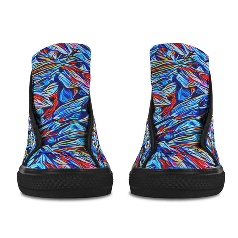 'Clematis Sapphire' (Black Trim) Vancouver Canvas Boots