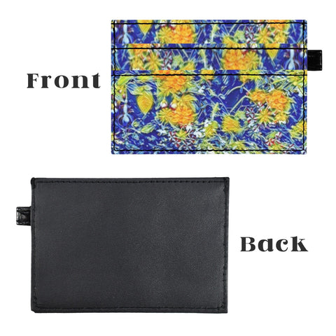 'Summer Basket' Faux Leather Cardholder