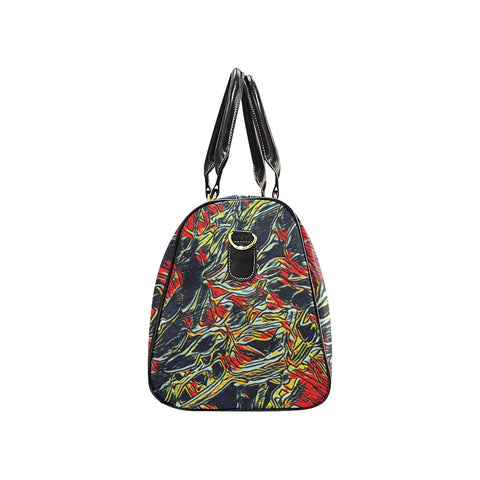 'Earthquake' Nylon Duffle With Faux Leather Trim