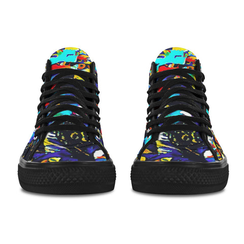 'Galaxa' (Black) Women's 'Vancouver' High Top Boots