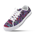 'Clematis Neon' (White Trim) Women's Canvas Plimsolls