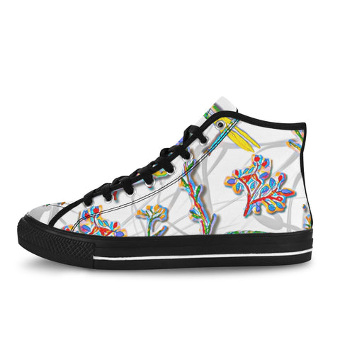 'Regenesis' (White Edit - Black Trim) Vancouver Women's Canvas Boots