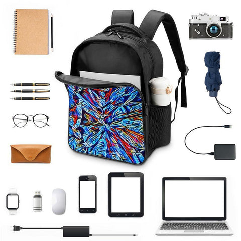 'Clematis Sapphire' Nylon Backpack