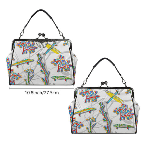 'Regenesis' Kisslock Crossbody Shoulder Bag