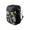 'Regenesis' (Black Edit) Faux Leather Sling Pouch