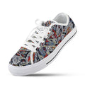 'Clematis Platinum' (White Trim) Women's Canvas Plimsolls