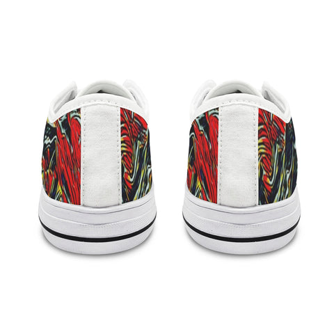 'Earthquake' (White Trim) Women's Canvas Plimsolls