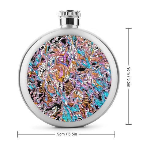 'Psychedelique' Hip Flask