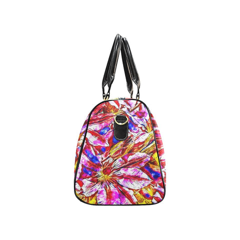'Clematis' Nylon Duffle with Faux Leather Trim