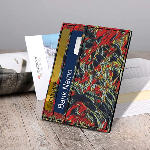 'Earthquake' Faux Leather Cardholder