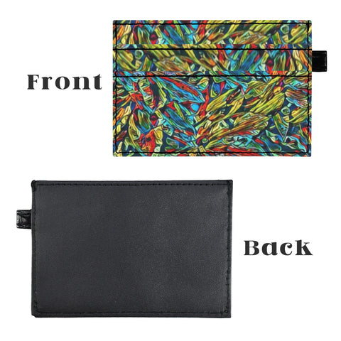 'Clematis Electra' Faux Leather Cardholder