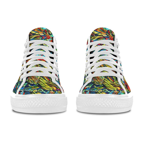 'Clematis Electra' (White Trim) Vancouver Canvas Boots