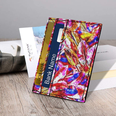 'Clematis' Faux Leather Cardholder