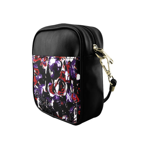'Gothic Rose' Faux Leather Sling Pouch