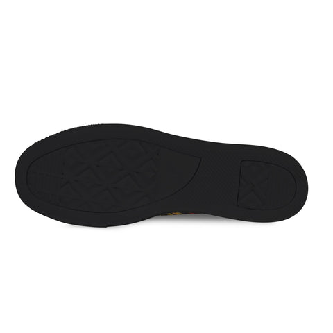 'Clematis Firestorm' (Black Trim) Women's Canvas Plimsolls