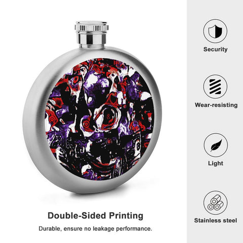 'Gothic Rose' Hip Flask