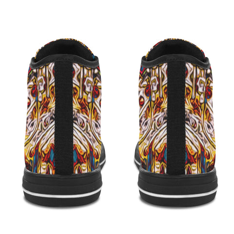 'Boilerplate' (Black) Women's Canvas Boots