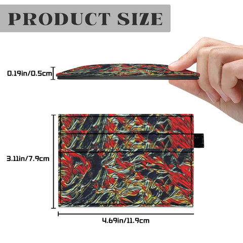 'Earthquake' Faux Leather Cardholder