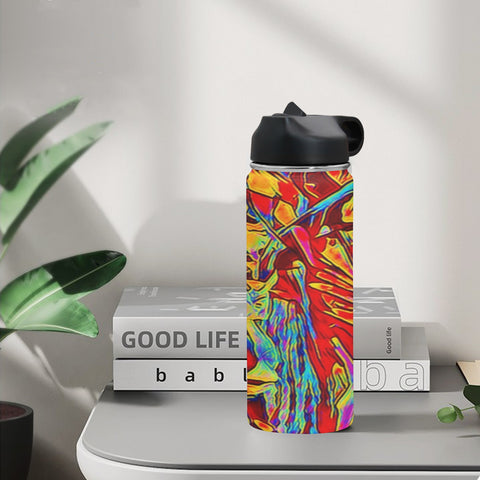 'Soulwood' Insulated Water Bottle with Straw Lid