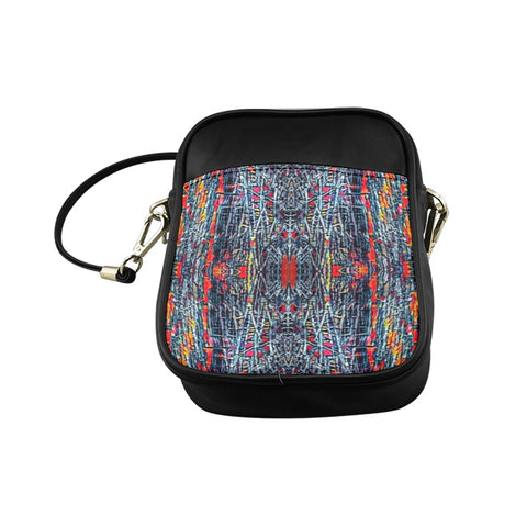 'Graphite' Faux Leather Sling Pouch