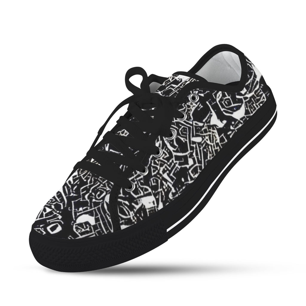 'Liquorice' (Black Trim) Women's Canvas Plimsolls
