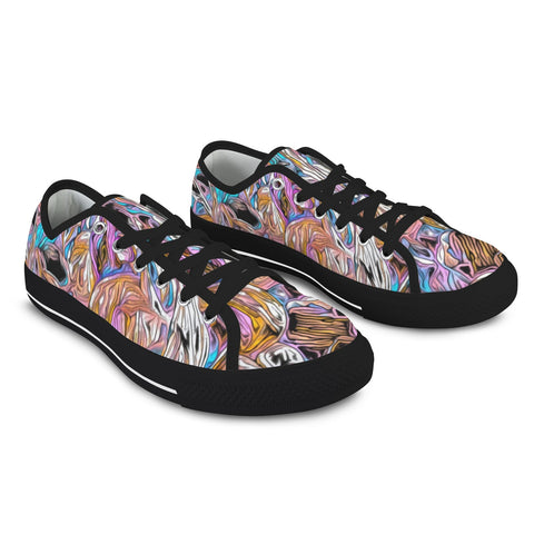 'Psychedelique' (Black) 'Seattle' Men's Trainers