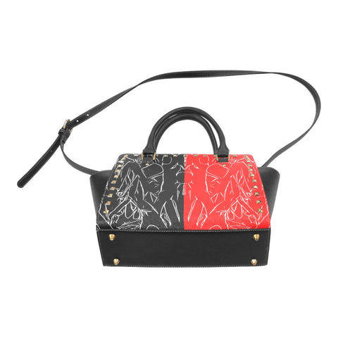 'Bloodlust' PU Studded Shoulder-Handbag