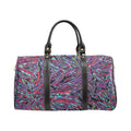 'Clematis Neon' Nylon Duffle With Faux Leather Trim