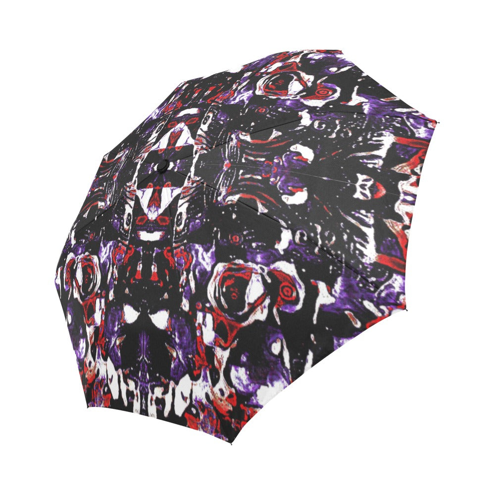 'Gothic Rose' Auto-Foldable Umbrella