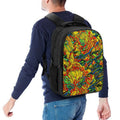 'Peony Citrus' Nylon Backpack
