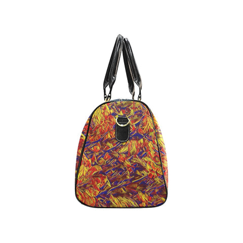'Peony' Nylon Duffle with Faux Leather Trim