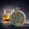 'Clematis Electra' Hip Flask
