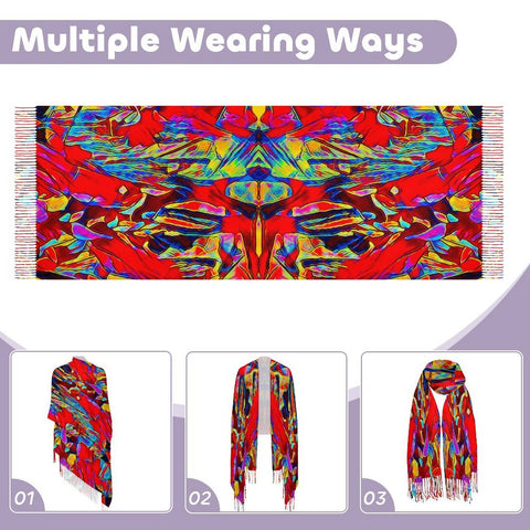 'Soulwood' Tassel Fleece Scarf