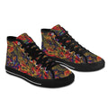 'Clematis Firestorm' (Black Trim) Vancouver Canvas Boots