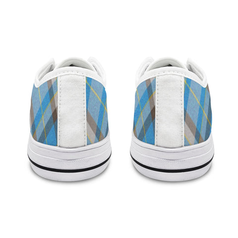 'Yorkshire Marine' (Slant/White Trim) Women's Canvas Plimsolls