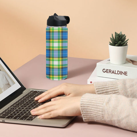 'Yorkshire Tartan' Insulated Water Bottle with Straw Lid (18 oz)