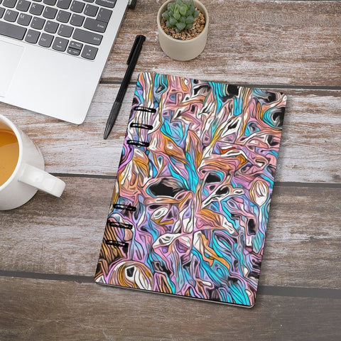 'Psychedelique' Faux Leather A5 Binder Notebook